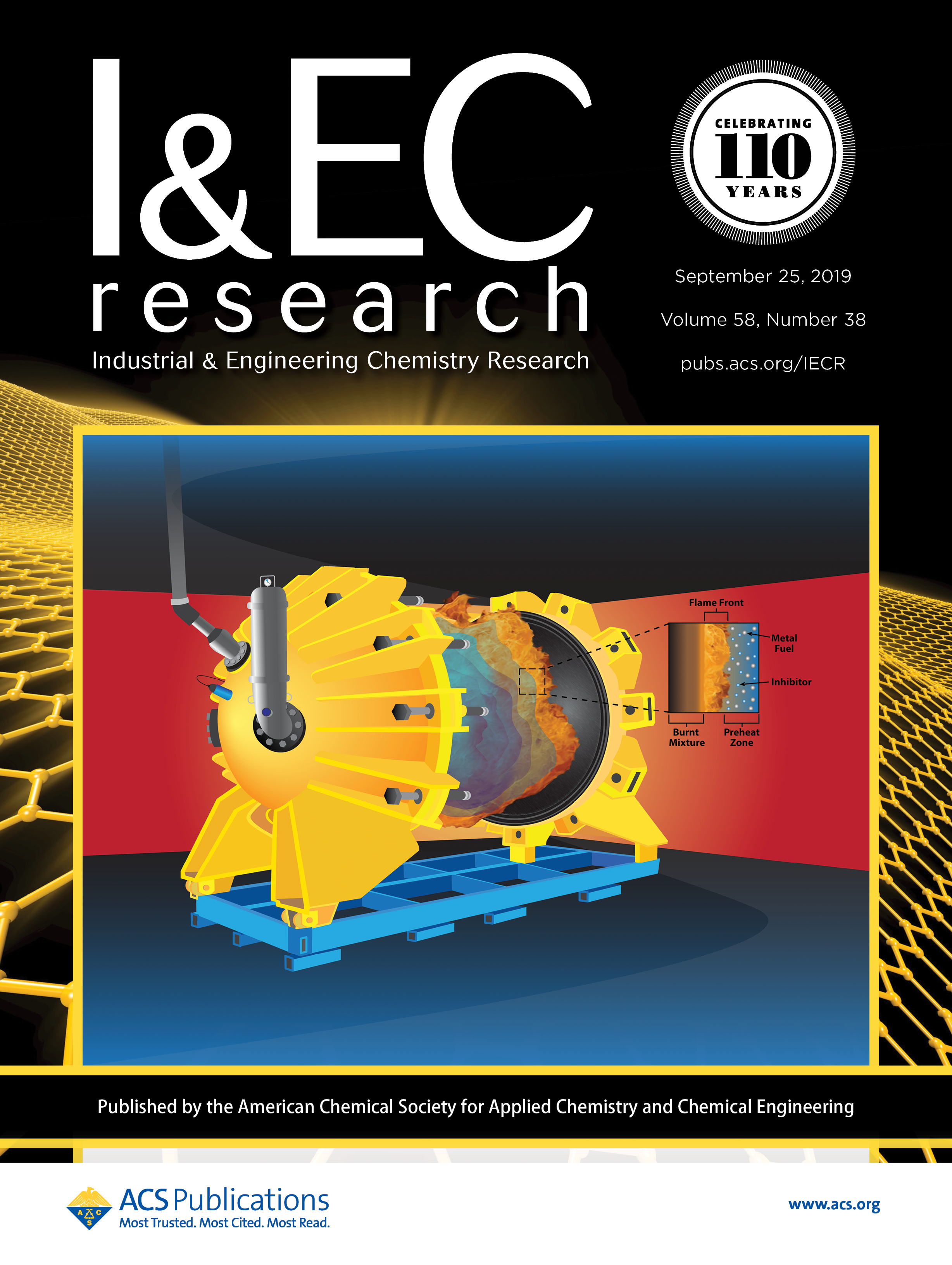 Cover of I&EC Research journal from September 2019