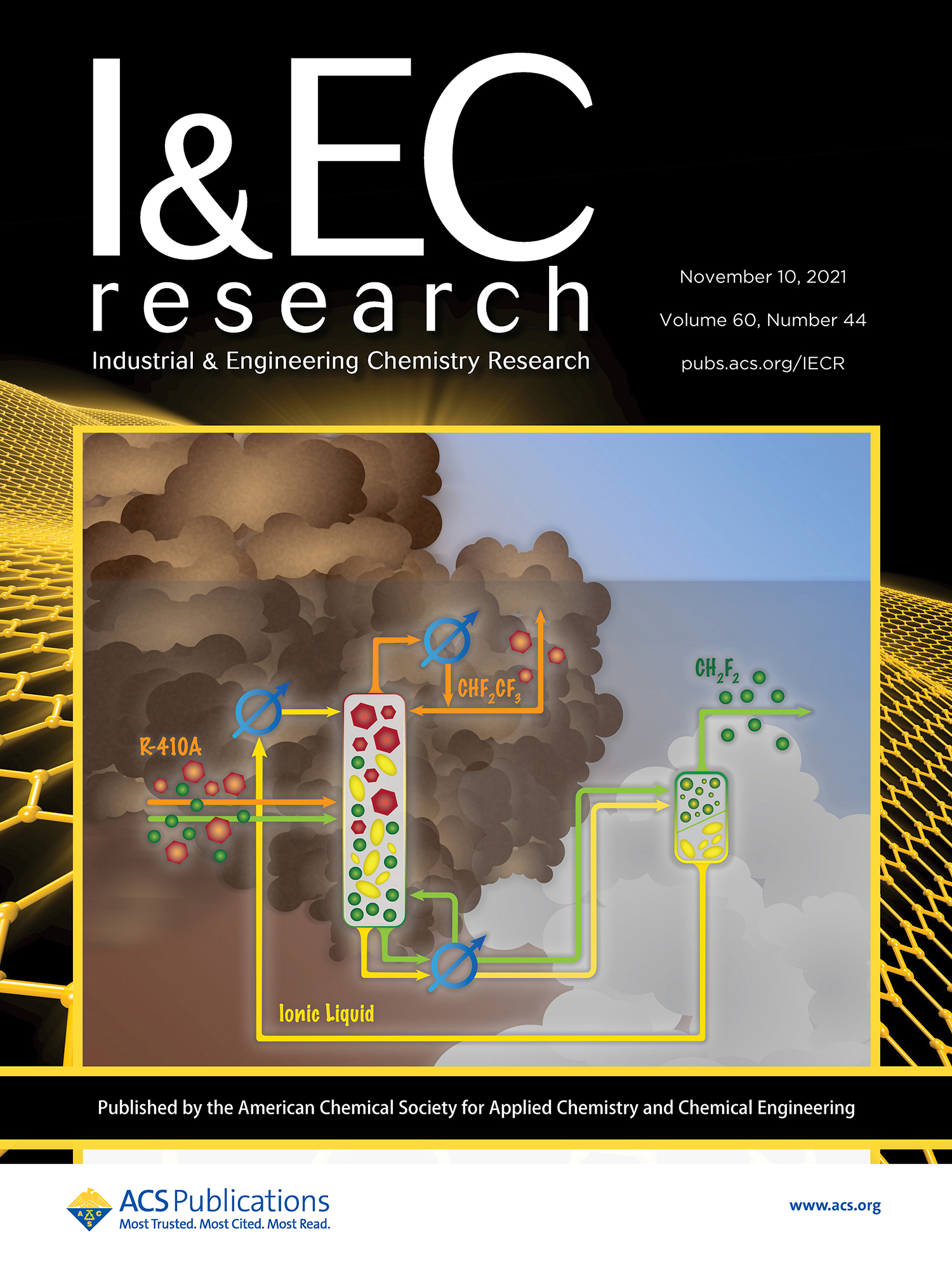 cover image of the I&EC journal for november 2021
