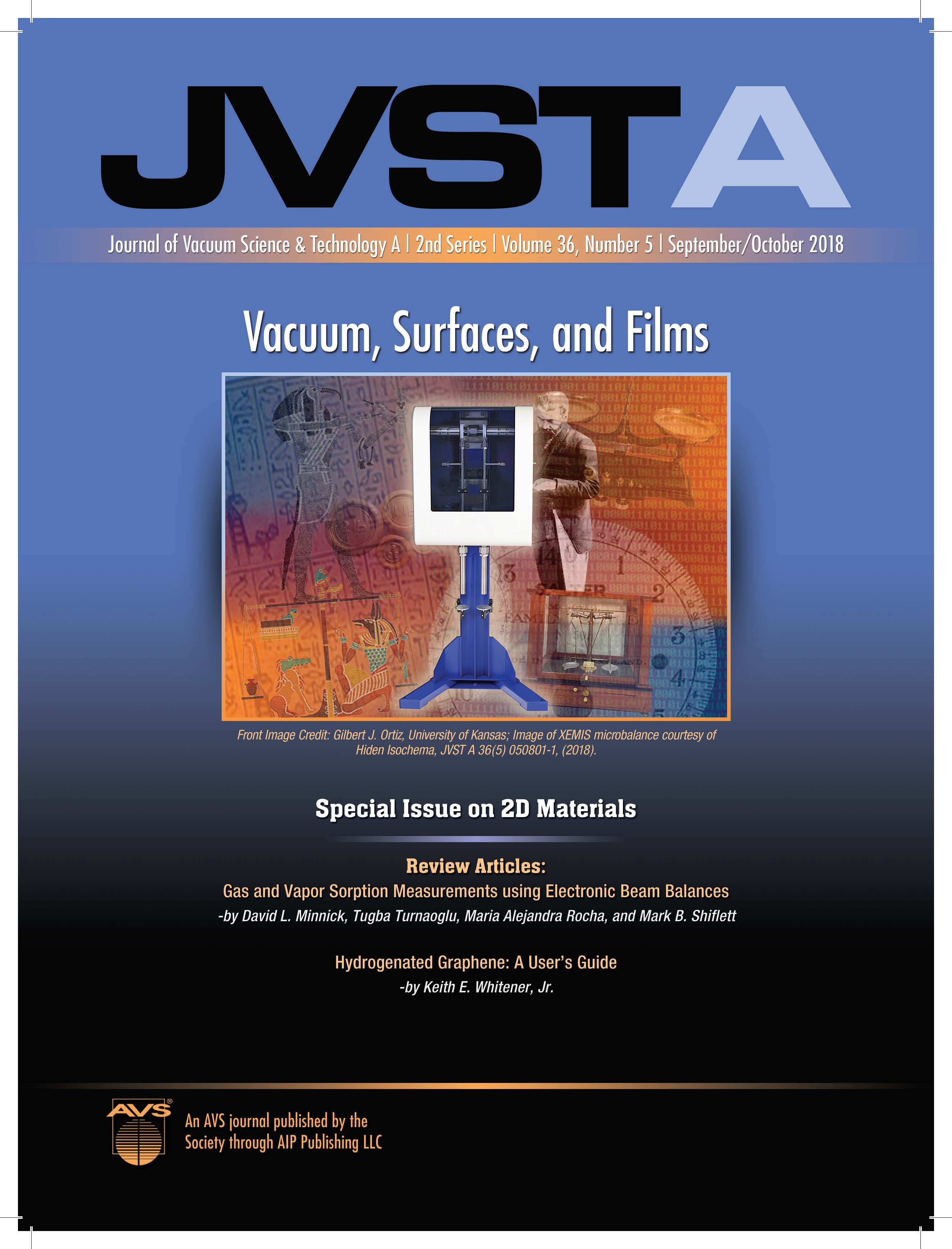 Cover of the JVST A journal from September/October 2018