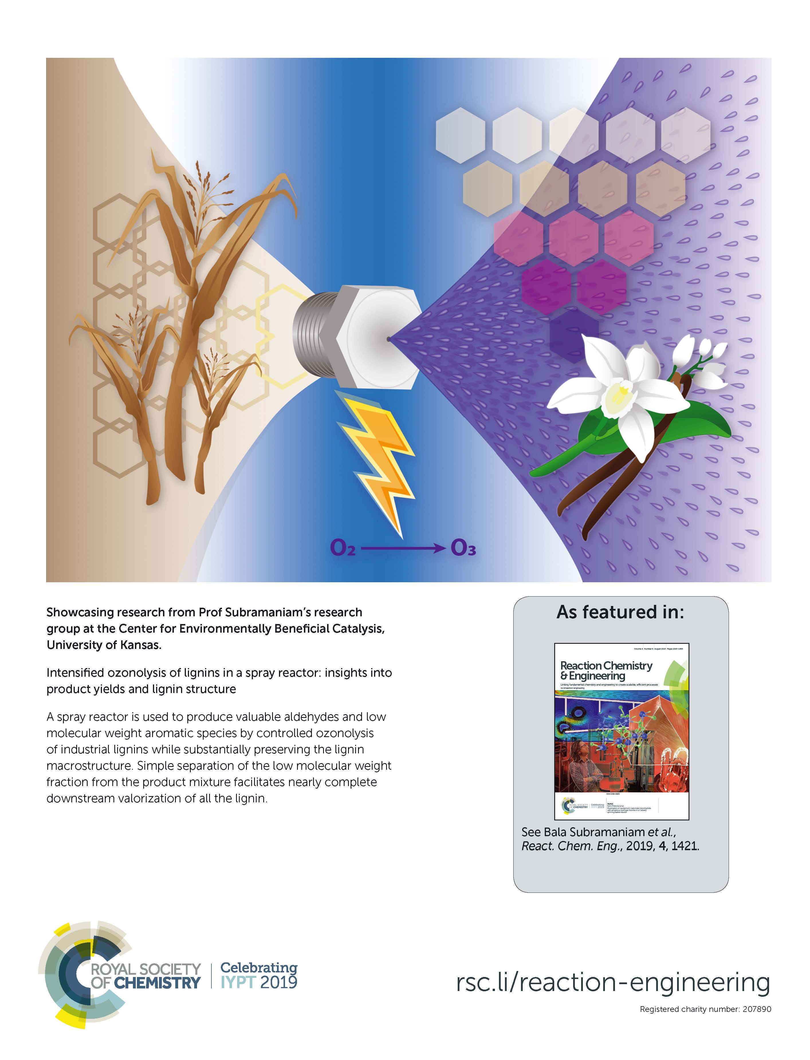 Cover of Reaction Chemistry & Engineering from April 2019