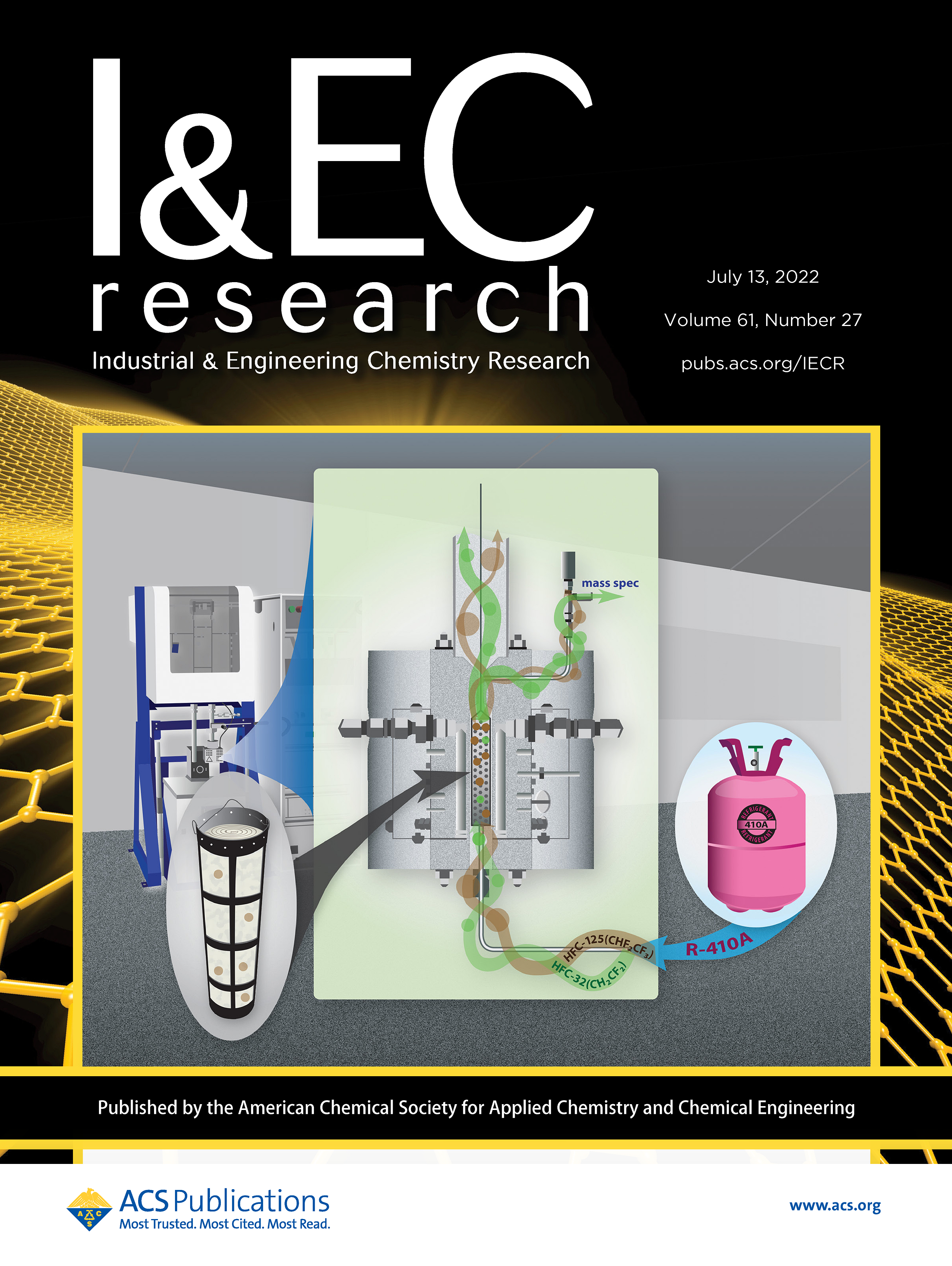 Cover of I&EC Research July 2022
