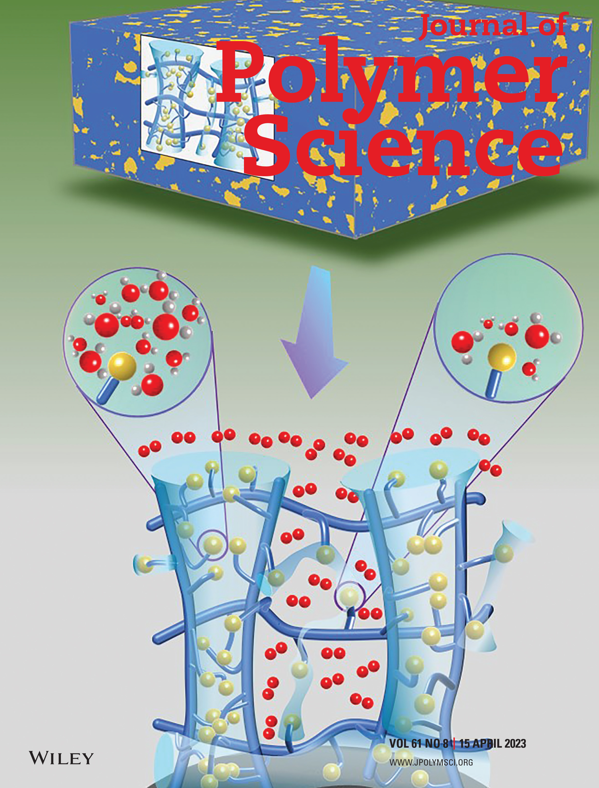 Cover of Journal of Polymer Science April 2023