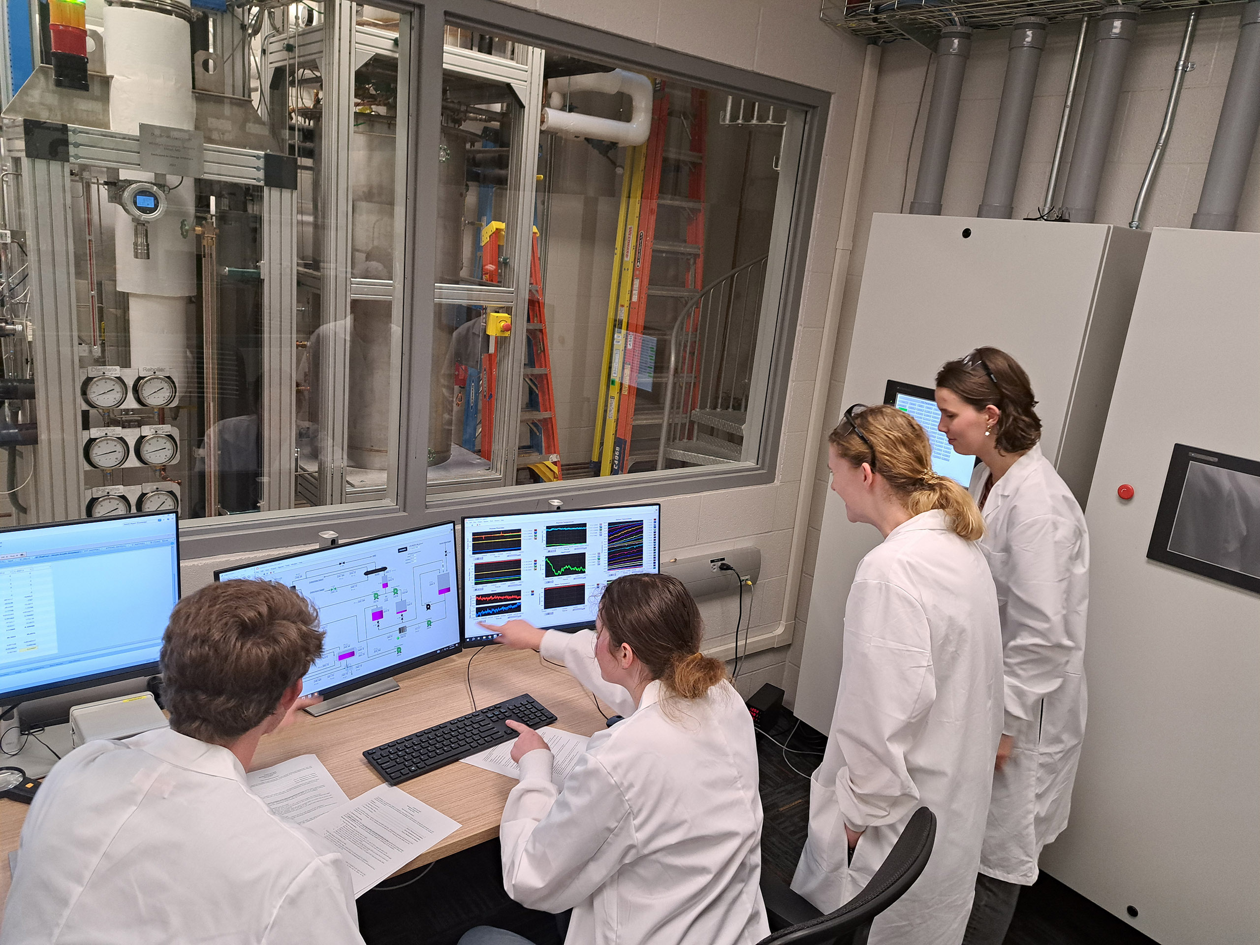 People looking at computer screens