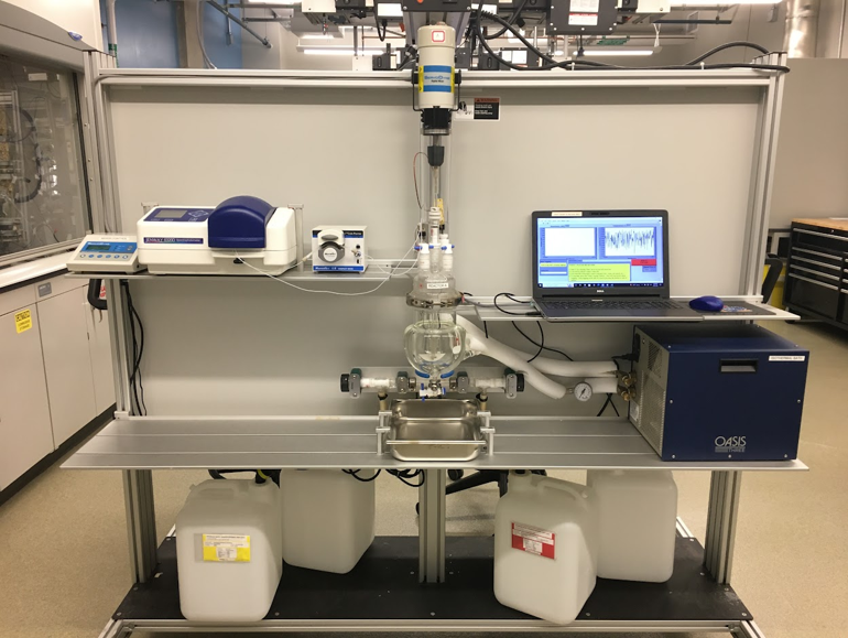 computer on a fluid dynamic rack