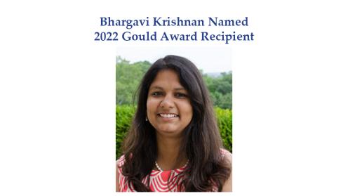 Portrait of Bhargavi next to the article title