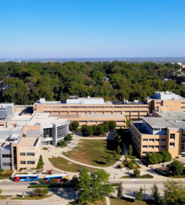 an aerial view of the engineering complex